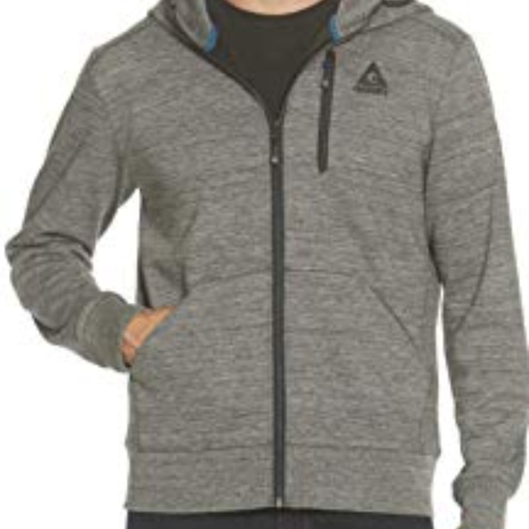 NWT Gerry Men/'s Full Zip Hoody Jacket Hoodie Charcoal Gray Grey Heather Size M